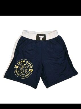 Under Armour Project Rock Boxing Training Shorts Navy Blue Men's Size Medium
